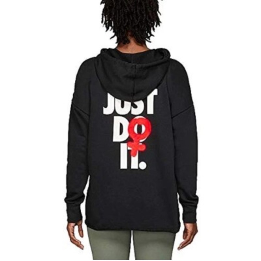 Nike Women's Icon Clash Fleece Training Hoodie Size XS with Raw Hem